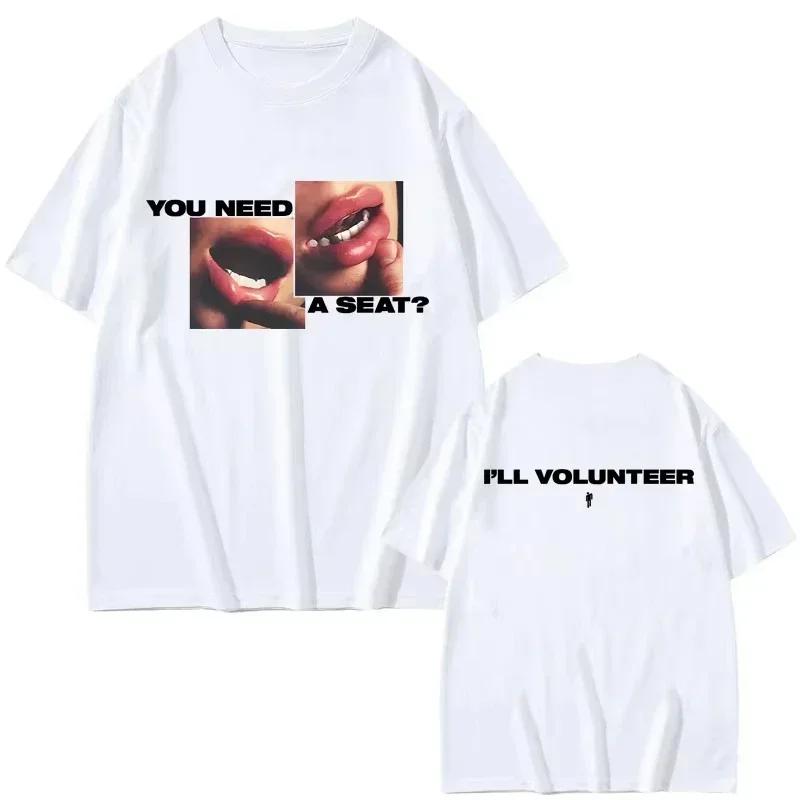 

2025 Hit Me Hard and Soft T-Shirt Men Women Short Sleeve Tees Streetwear Y2k Tops Summer Clothing Summer Female T-shirt S