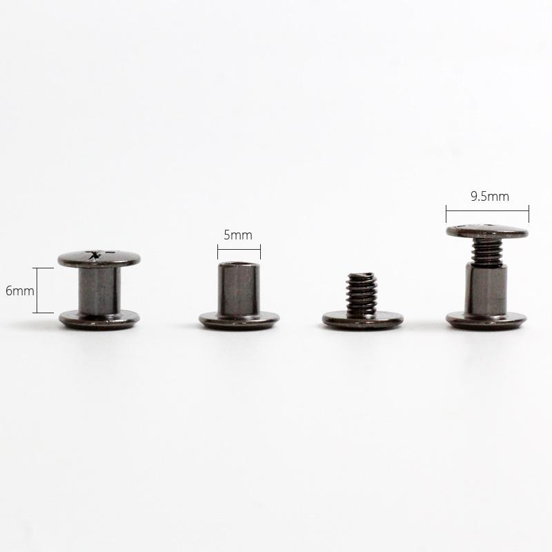 Σετ Βιδών Chicago 5x6mm Κλιπ Προσάρτησης Ζώνης Θηλκιές Βιδωτό Μπουλόνι και Παξιμάδι Για DIY Θήκη Kydex