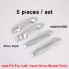 For Kia Seltos  - 2024 Carbon Fiber / Shiny Car Outside Door Pull Doorknob Handle Bowl Cover Trim ABS Exterior Accessories