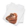Punch the Monkey Shirt Viral Macaque Meme Baby Monkey Holding Plush Toy Tee