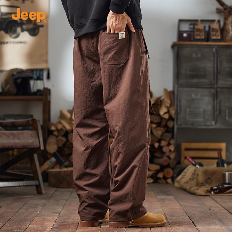 

JEEP Men s Loose Fit Straight Leg Cargo Pants 2XL