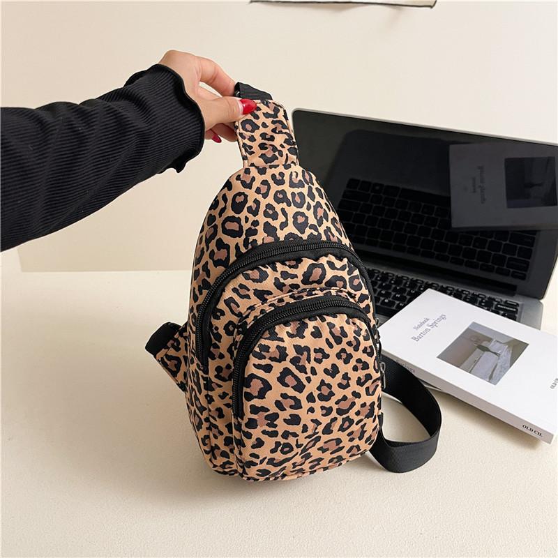 New Leopard Print Sling Chest Bag | Versatile Crossbody & Waist Pack, Casual Fashion, Perfect for Travel Hiking Cycling Outdoor