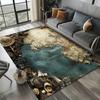 2025 New Style Retro Marine Nautical Chart Compass Carpet Rug for Home Living Room Bedroom Sofa Doormat Decor,Non-slip Floor Mat