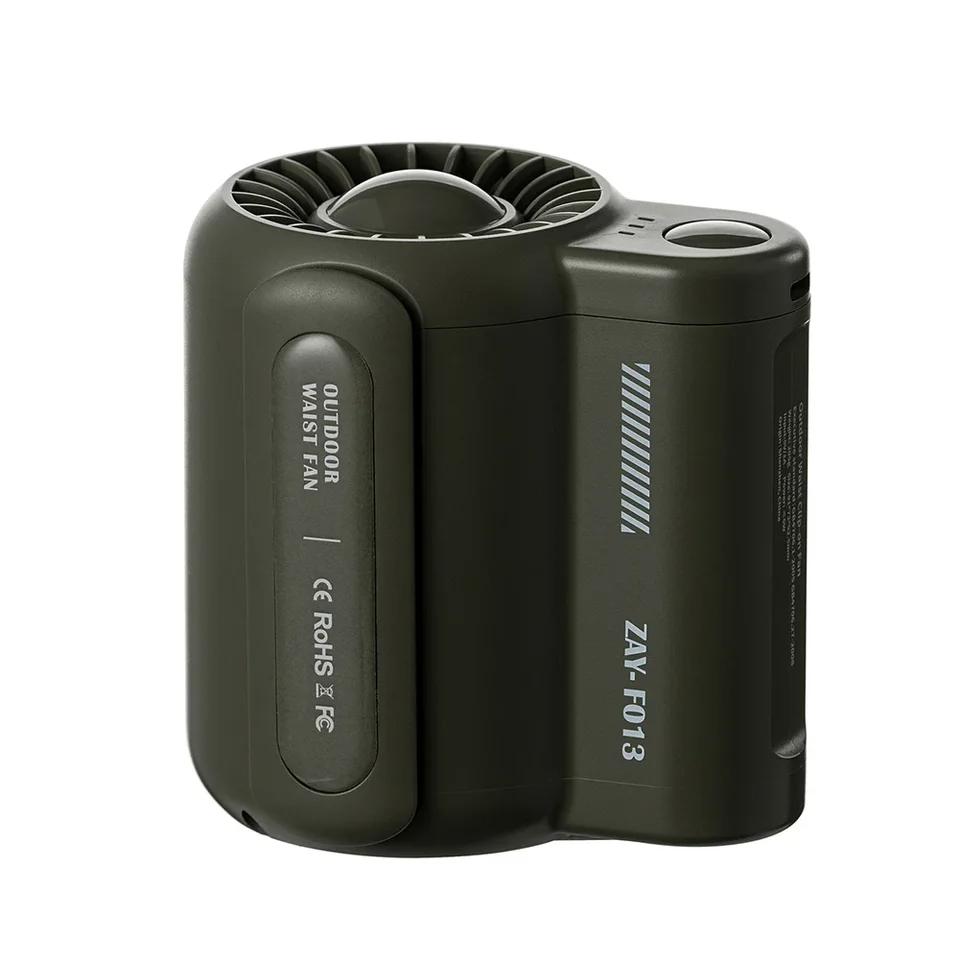Portable Rechargeable Waist Fan Mini Personal Summer Cooling Fan For Travel Outdoor Sports With 4500Mah Battery