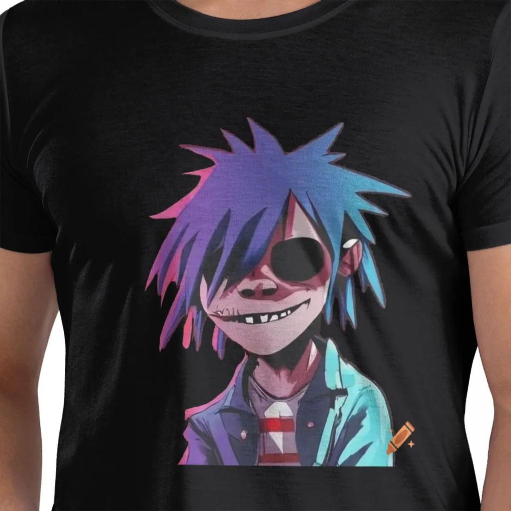 Gorillaz 100 Cotton Tshirt Unisexsoversized T Shirts Unisex Round Neck Short Sleeve S6xl