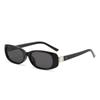 New sunglasses small frame oval cat eye Internet celebrity glasses European and American fashion street shot men and women sunglasses