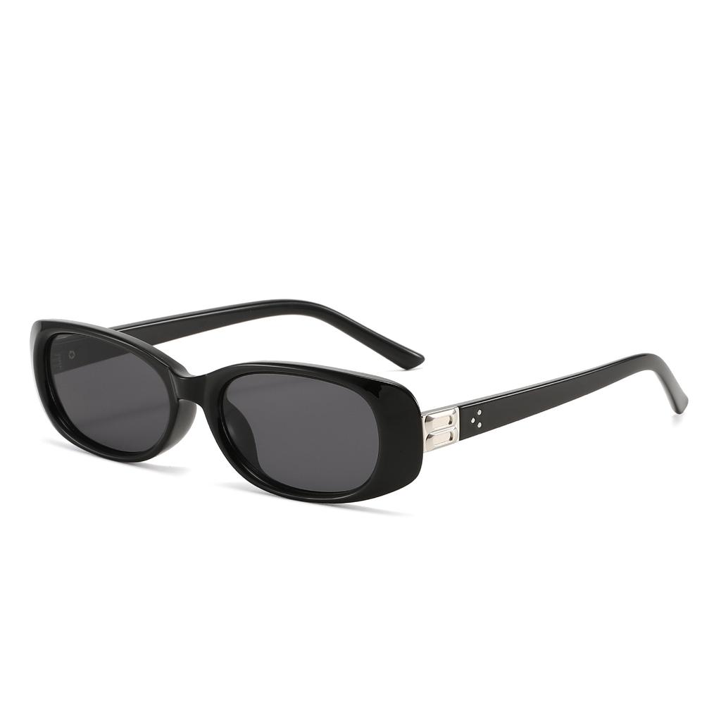 New sunglasses small frame oval cat eye Internet celebrity glasses European and American fashion street shot men and women sunglasses