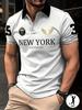 Printed Design – Not Textured Men'S Fashion Casual Button-Up New Trendy Pattern Spring Autumn New Golf Sport