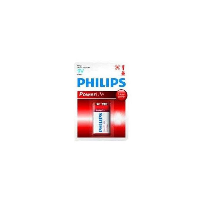 Pile philips power alkaline 9v 6lr61