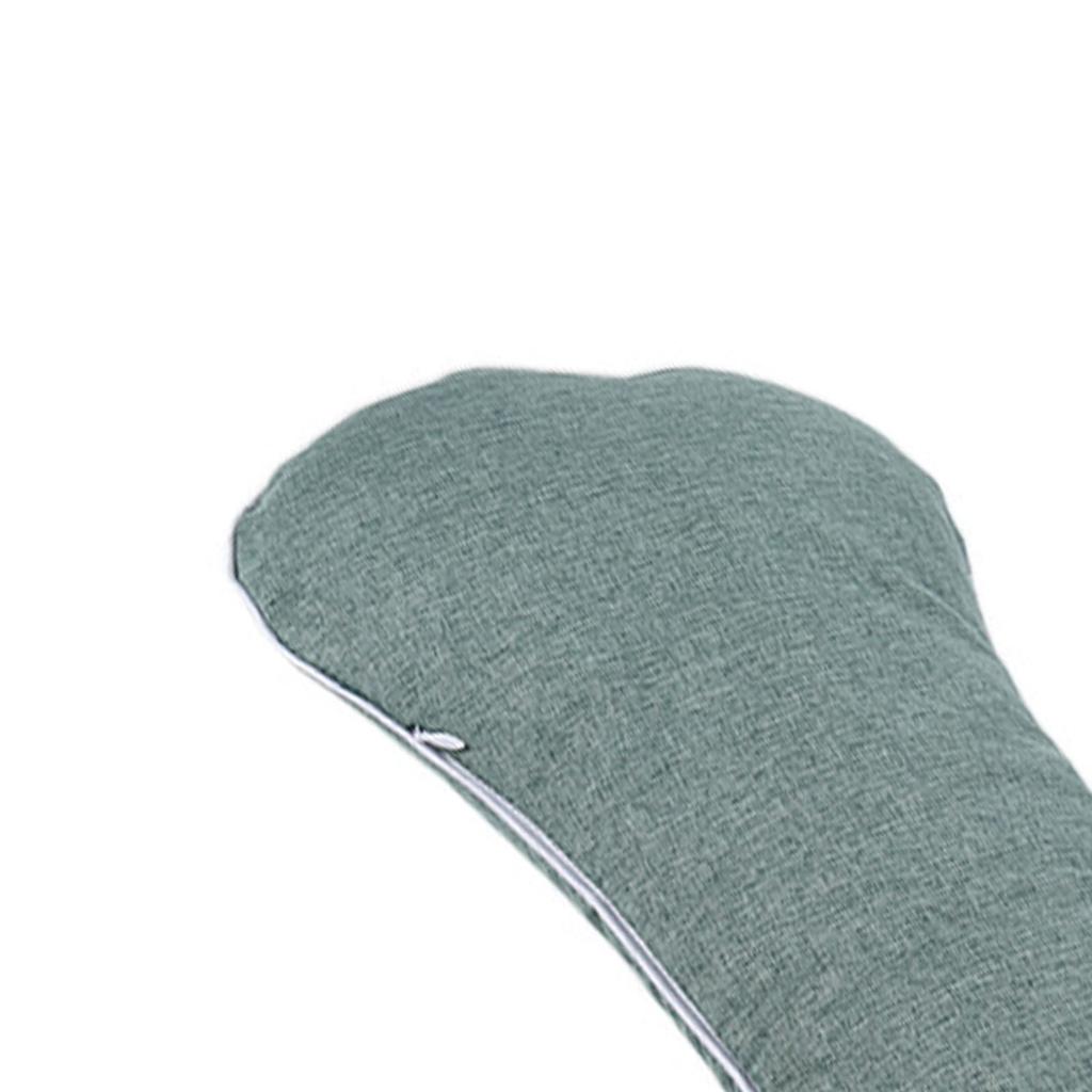 Linen Wormwood Filling Neck Pillow Bone Shape Soreness Relief Neck Support Pillow for Adult