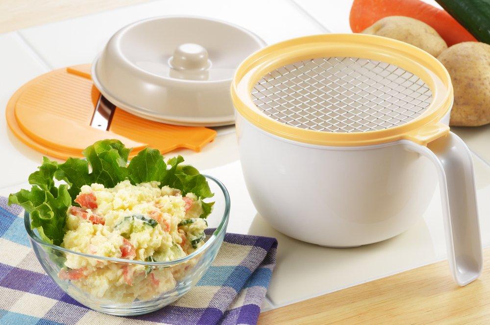 Yoshikawa Microwave Cooker, Made in Japan, for Potato Sara (Chinshite Jaga Sara), White, Approx. 15.7cm W x 13.5cm D x 12.3cm H. This is great! SJ2416