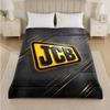 JCB Print Flannel Blanket Cozy Lightweight Plush Throw Blanket For Bed Sofa Household Use
