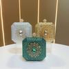 Mini Womens Evening Clutch With Glittering Water Drilled Embellishments For Party And Dinner Events