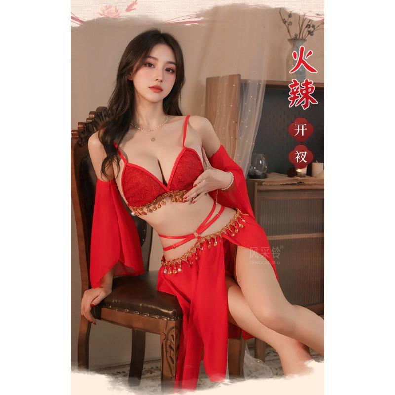 Sexy Dunhuang Flying Apsaras Ancient Chinese Style Women Sexy Lingerie Costume Set