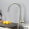 Brushed Gold Pull Out Kitchen Faucets Brass Lead Free Sink Faucets Sink Tap Rotating Spout Mixers Tap Hot Cold Water Crane