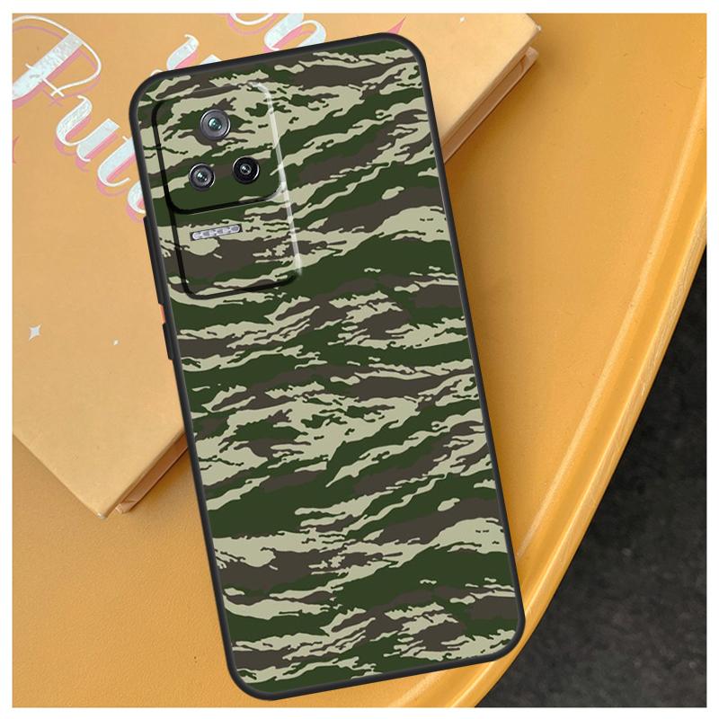 Humor Pasek Tygrysi Kamuflaż Wojskowy Etui Dla Xiaomi 17 Pro Max 15 14 Ultra 13T 14T 15T POCO X7 Pro X5 X6 F5 F6 F7 F8 Ultra Etui