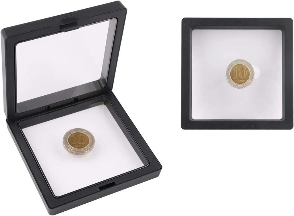 50/1pcs Transparent Sealed Portable Jewelry Display Storage Boxes with Anti-Oxidation Film for Rings Bracelets and Accessories