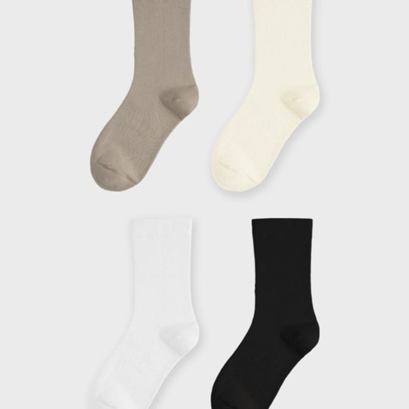 HUGDAY Cotton Basic Medium Socks