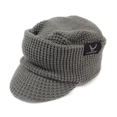 AVIREX Gorro de malha tamanho L OSLO fio Clacabo outono/inverno cinza