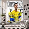 Wall Hanging Tapestry With Custom Name & Text, Cristiano Ronaldo Decorative Tapestry For Bedroom