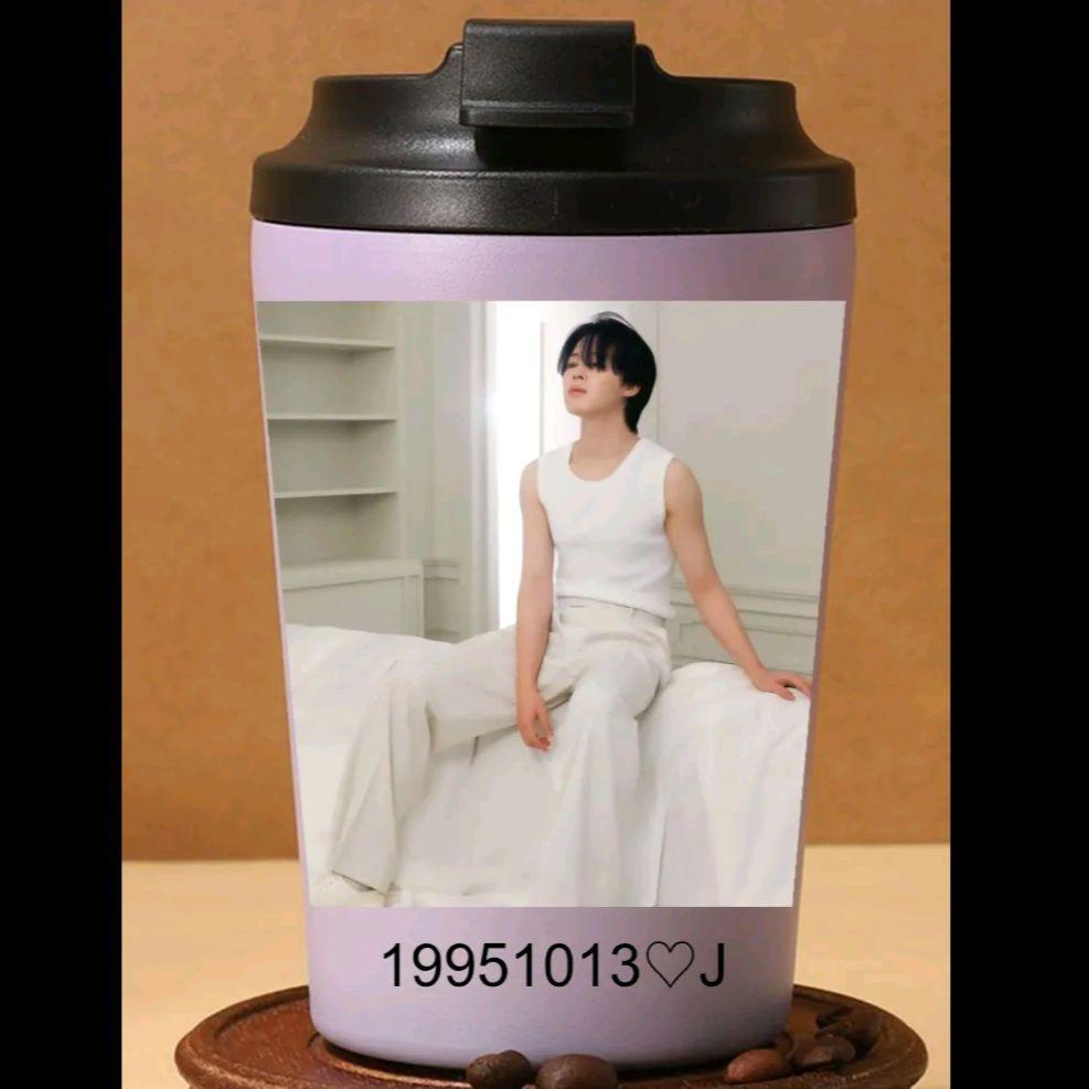

[USED] BTS JIMIN Stainless Steel Tumbler 350ml Korea Damaged! Cheap Item
