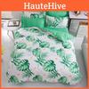 Luxurious Tropical Leaf Quilt Cover Doona Cover Duvet Cover Bedding Set For Single Double King