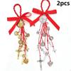 1Pcs/2Pcs Vintage Saint Benedict Medal Pendant Prayer Alloy Hanging Ornaments Blessing San Benito Medalla Cross