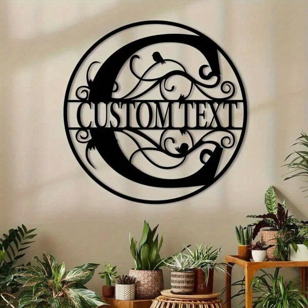 Custom Metal Letter Sign, Personalized Name Plate for Wall Decor, Birthday Gift, Housewarming, Wedding, Party Decoration