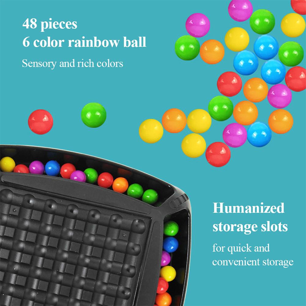 Regenbogen-Brettspiele für Kinder, Puzzle, magisches Schachbrettspiel, Farbabstimmung, Eliminierungsspiel, Spielzeug-Set für Geschenke