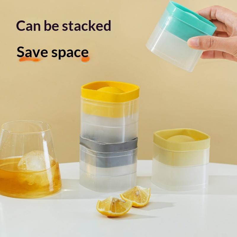 1/3Pcs Large 6Cm Ice Ball Mold Easy Demold Heat Cold Resistant Stackable For  Cocktails Home Parties