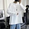 Long-sleeved T-shirt for Men In Autumn Loose and Versatile Solid Color Bottoming Korean Style Simple Top Casual Bottoming Shirt