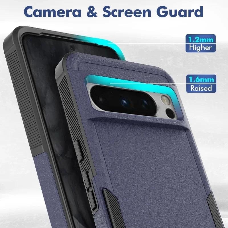 For Google Pixel 9A 9 Pro XL 8A 7A 6A 8 7 6 Pro 5G PC+TPU2IN1 a Sturdy and Durable Heavy-duty Armored Shock Resistant Phone Case