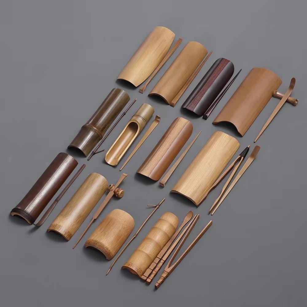High Quality Natural Bamboo Tea Scoop Handmade Chahe Cha Ze Tea Needle  Tea Accessories