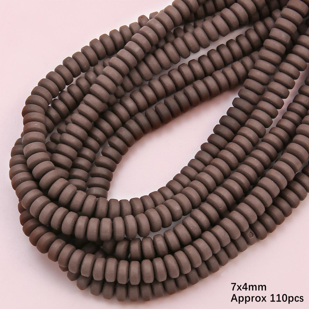 

110 шт. 7 мм разноцветные бусины из полимерной глины, бусины-колеса для изготовления ювелирных изделий, браслет, ожерелье, подвеска, украшение about 7mm 39cm