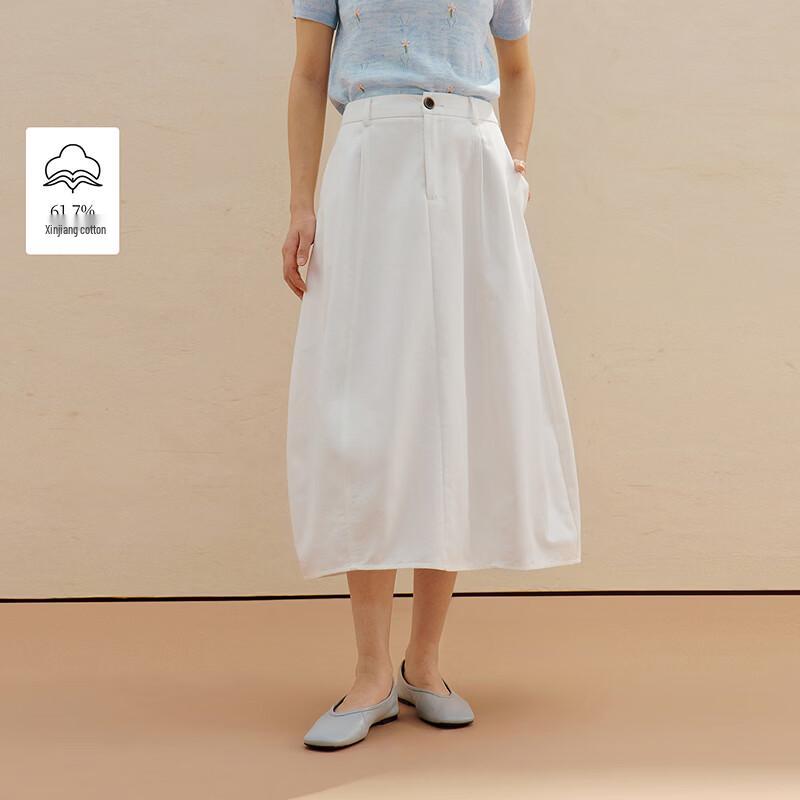 INMAN Women s High-Waist A-Line Midi Skirt XL