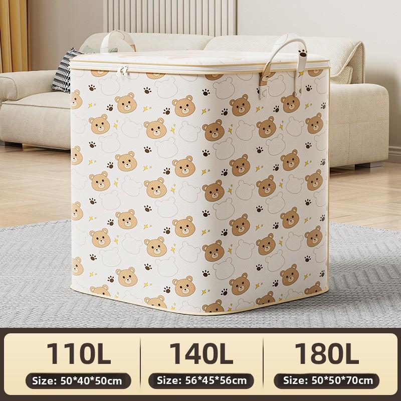 

Утолщенная многофункциональная портативная сумка для хранения большой вместимости для одежды, хлопковых одеял, органайзеры, водонепроницаемая сумка для хранения [Big Mac 180L]