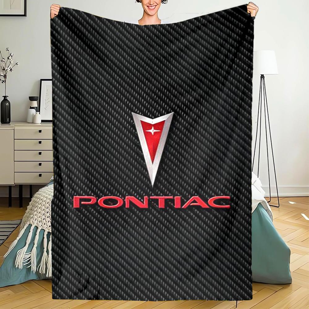 Pontiac Theme Printed Blanket - Perfect for Couch, Bed, Travel & Outdoor Use | Machine Washable, Cozy & Durable.