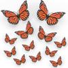 Monarch Butterfly Decoration Day of The Dead Decorations for Altar De Muertos 12 Pcs Fake Butterflies Home Wall Wedding Decor
