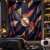Arazzo da Appendere al Muro Stampa Real Madrid Tessuto per Soggiorno Camera da Letto Decorazione per la Casa