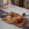 Solid Wood Coffee Table Snack Tray - Chinese Style Nut & Candy Box