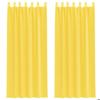 VidaXL Voile Curtains with Loops 2 Pcs Yellow 140x260 Cm, Net Curtain, Sheer Curtain, Window Voile, 4102320