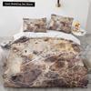 Marble King Queen Duvet Cover Cool Black and White Texture Pattern Bedding Set for Teens Adults 2/3pcs Polyester Quilt Cover