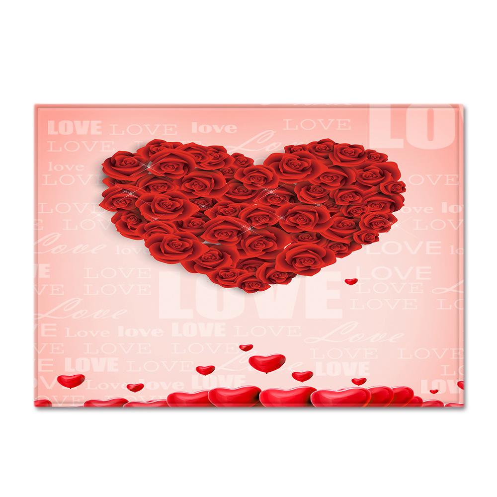 Valentine'S Day Large Carpet Simple Wind Bedroom Floor Mat