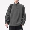 Amerikanischer Vintage Halbzip Stehkragen Herren Langarm Lockerer Pullover Sweatshirt