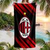 Asciugamano da Spiaggia AC Milan Morbido Microfibra Asciugamano Estivo Asciugatura Rapida Assorbente per Spiaggia Piscina Viaggio