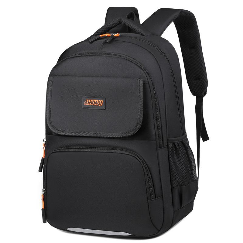 

Backpack Oxford Unisex With Laptop Sleeve Breathable Design For School Travel помаранчевий