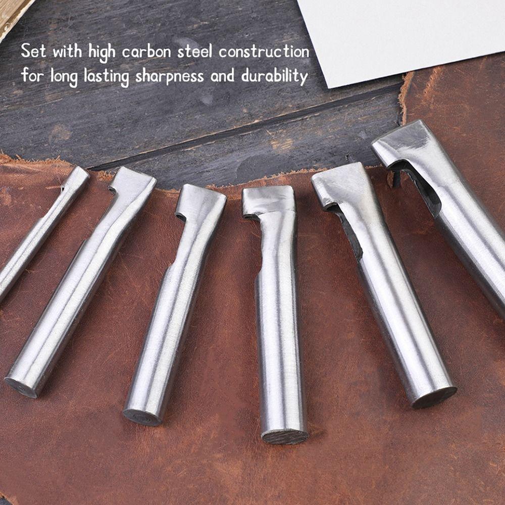 1Pcs New Leather Belt Leather Hole Puncher Hollow Hole Craft Oval Hole Punch DIY Tools Steel Ellipse Punch