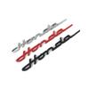 Bookwarm 1 Stück Kompatibles Honda Classic Emblem Verchromt Kursiv 8,5 x 0,9 Zoll (215 x 23 mm) (Schwarz)