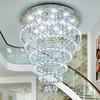 Modern Luxury Gold Ceiling Chandeliers New LED Lighting Crystal Hanging Lamps for Staircase Home Decor Lustres for Living Room