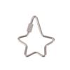 Creative Stainless Steel Star Hexagon Carved Screw Lock Hook Carabiner Keychain Jewelry Diy Clasp